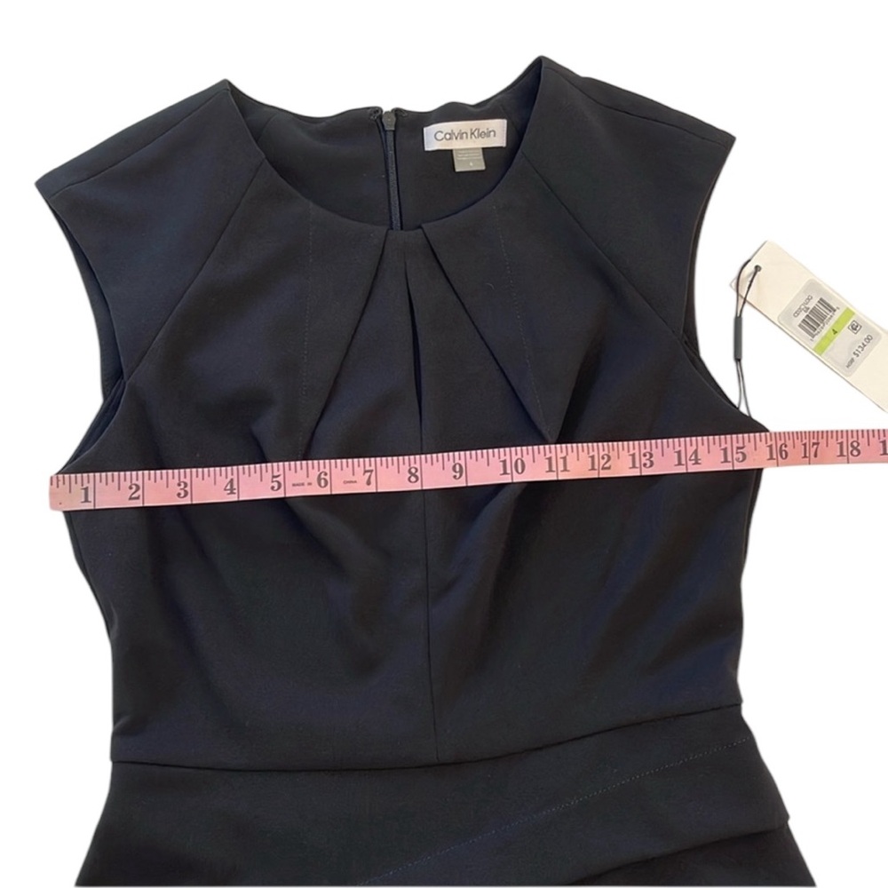 Calvin Klein Dress Sleeveless Black Size 4 NWT - Picture 13 of 17
